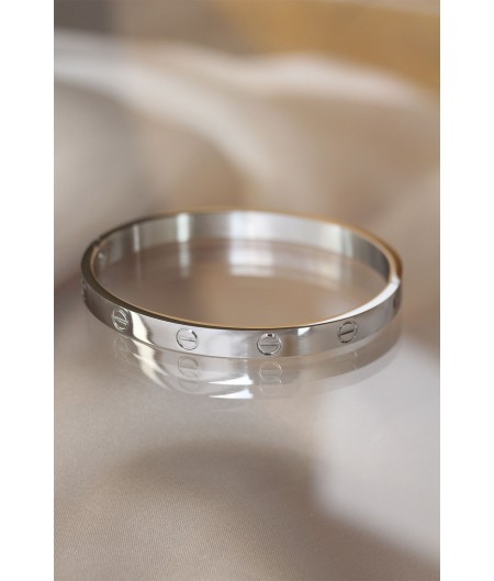 Erb 316L Çelik Silver Renk Bilezik