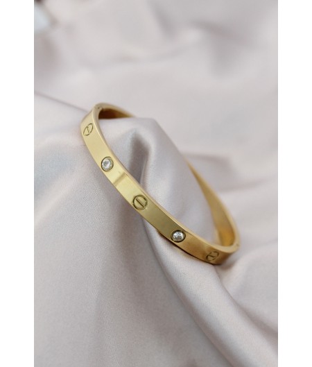Erb 316L Çelik Gold Renk Zirkon Taşlı Bileklik Erb 316L Çelik Gold Renk Zirkon Taşlı Bileklik