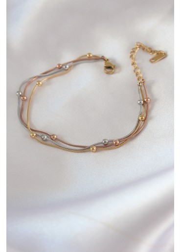 Erb 316L Çelik Mix Renk Minimal Toplu Kadın Bileklik