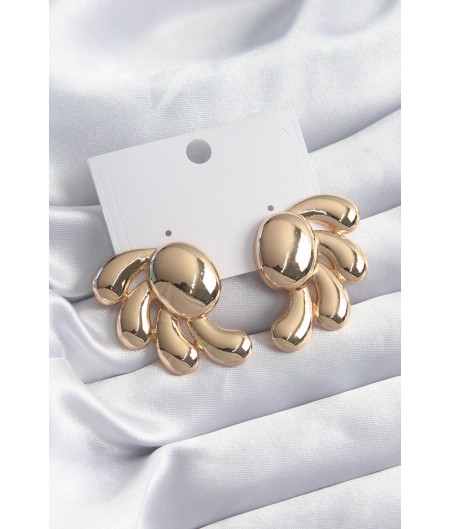 Erb Pirinç Gold Renk Kadın Küpe