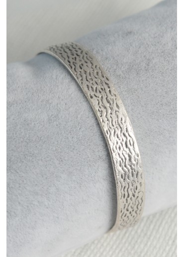 Erb Otantik Model Gümüş Renk Motif İşleme Plaka Erkek Bileklik