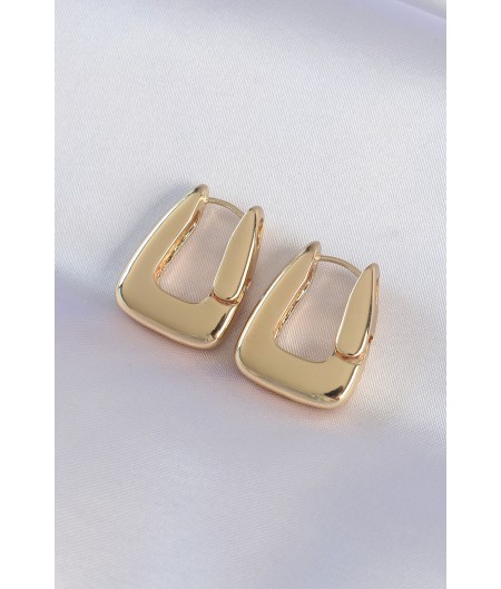 Erb Pirinç Gold Renk Kalın Küpe