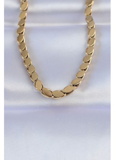 Erb 316L Çelik Gold Renk Arpa Model Kolye