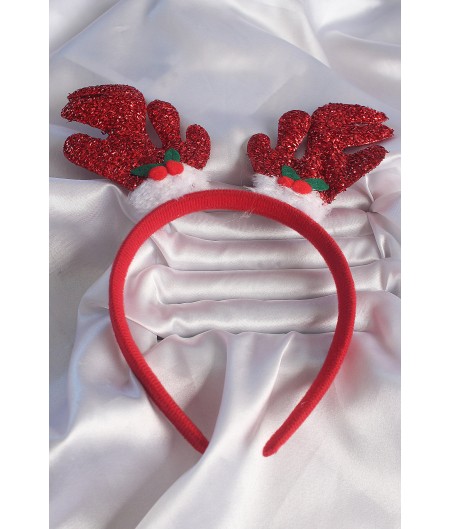 Erb Yılbaşı Temalı Simli Geyik Boynuzu Figürlü Taç