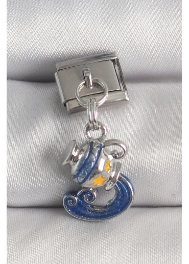 Erb 316L Çelik Gümüş Renk Sallantı Kova Burç Model Nomination Charm