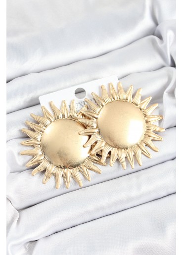 Erb Pirinç Güneş Model Gold Renk Kadın Küpe