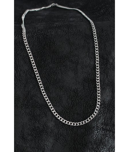 Erb 316L Çelik Klasik Zincir Model Gümüş Renk Erkek Kolye