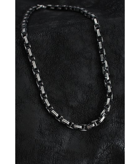 Erb 316L Çelik Kral Zincir Model Gümüş Renk Erkek Kolye Erb 316L Çelik Kral Zincir Model Gümüş Renk Erkek Kolye