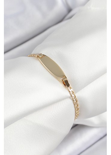 Erb Pirinç Oval Model Gold Renk Xuping Bebek Künyesi