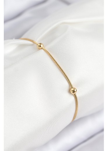 Erb 316L Çelik Topcuk Model Gold Renk Kadın Bileklik