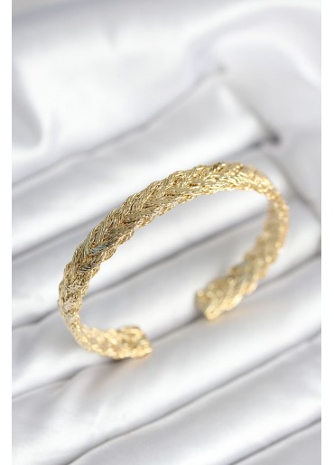 Erb Ezme Zincir Model Gold Renk Kadın Bileklik