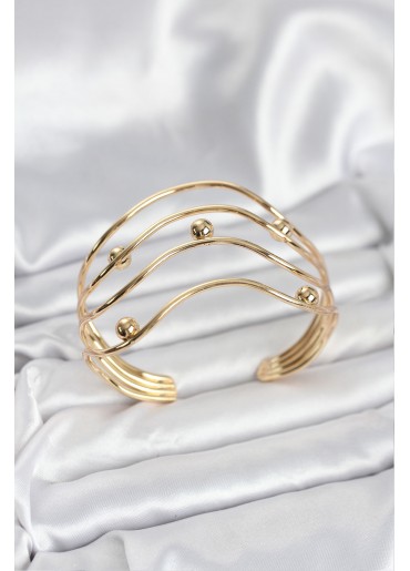 Erb Pirinç Gold Renk Kadın Bileklik