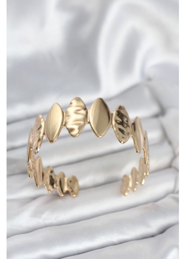 Erb Pirinç Gold Renk Parçalı Model Kadın Bileklik