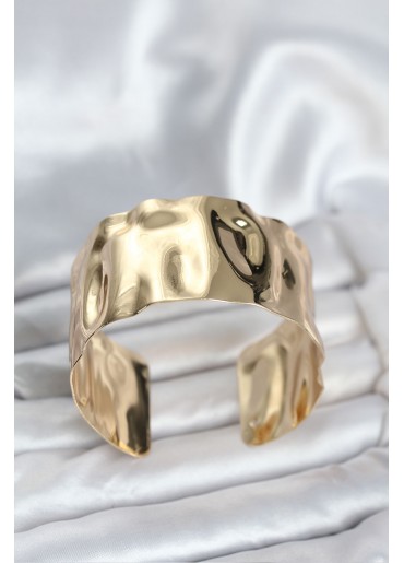 Erb Pirinç Gold Renk Levha Model Kadın Bileklik