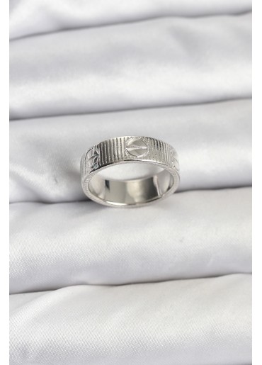 Erb Gümüş Renk Model Kadın Yüzük