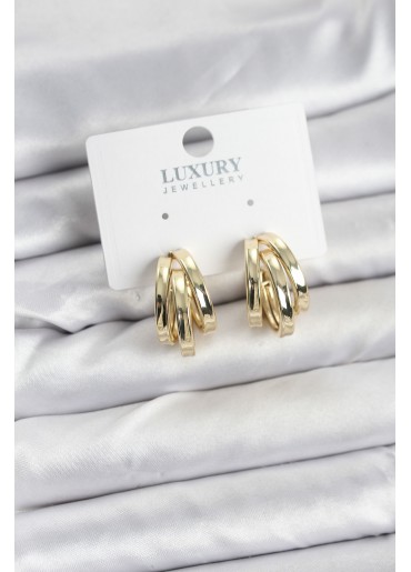 Erb Pirinç Gold Renk Vintage Halka Model Kadın Küpe