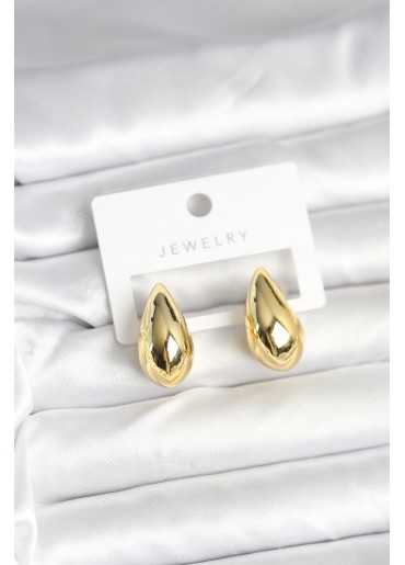 Erb Gold Renk Damla Küpe 24 Mm