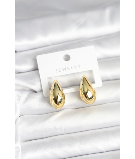 Erb Gold Renk Damla Küpe 24 Mm