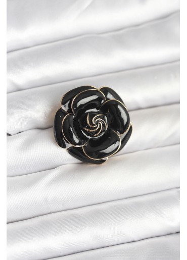Erb Siyah Gül Model Broş
