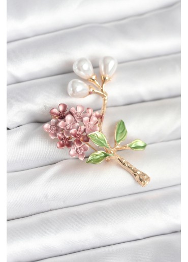 Erb Çiçek Model Broş