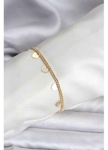 Erb 14K Gold Renk Kaplama Kalpli Model CM Kadın Bileklik