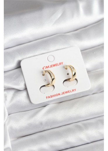 Erb 14K Gold Renk Kaplama CM Kadın Küpe