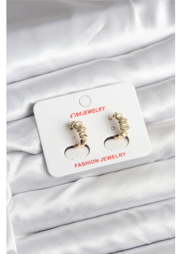 Erb 14K Gold Renk Kaplama CM Kadın Küpe