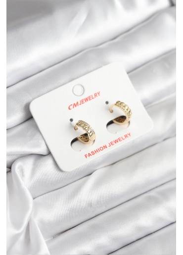 Erb 14K Gold Renk Kaplama CM Kadın Küpe