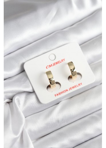 Erb 14K Gold Renk Kaplama CM Kadın Küpe