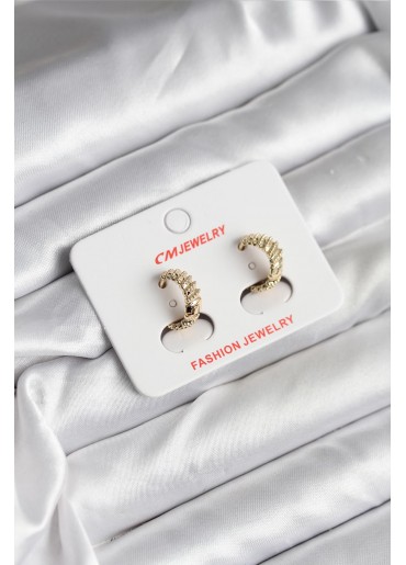 Erb 14K Gold Renk Kaplama CM Kadın Küpe