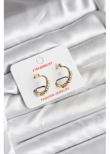 Erb 14K Gold Renk Kaplama CM Kadın Küpe