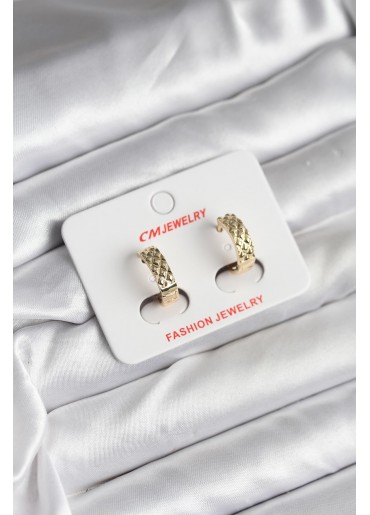 Erb 14K Gold Renk Kaplama CM Kadın Küpe