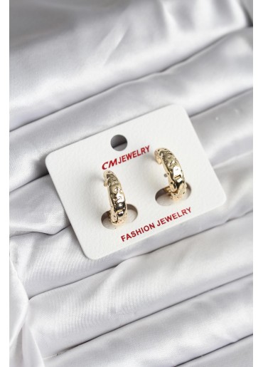 Erb 14K Gold Renk Kaplama CM Kadın Küpe