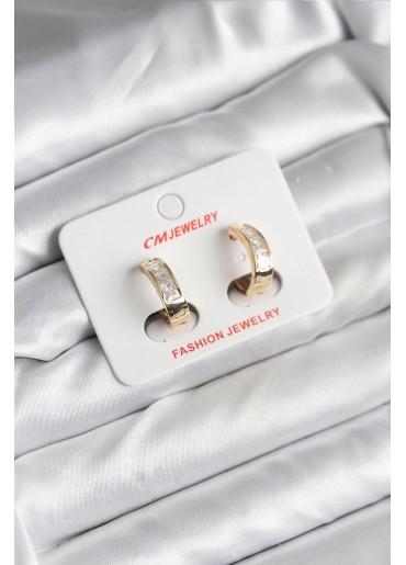 Erb 14K Gold Renk Kaplama CM Kadın Küpe