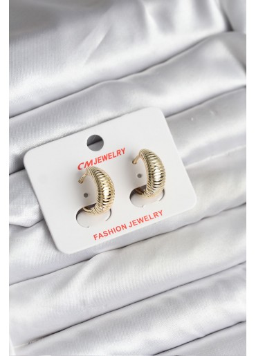 Erb 14K Gold Renk Kaplama CM Kadın Küpe