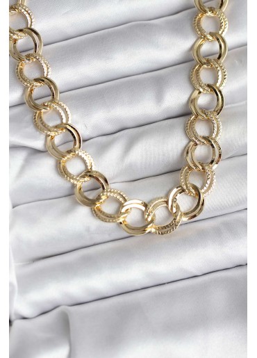 Erb 14K Gold Renk Kaplama Samanyolu Model CM Kadın Kolye