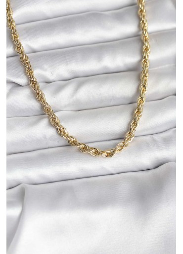 Erb 14K Gold Renk Kaplama Burgu Model CM Kadın Kolye