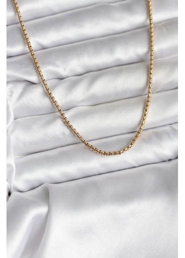 Erb 14K Gold Renk Kaplama Zincir Model CM Kadın Kolye