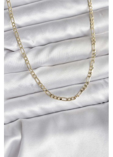 Erb 14K Gold Renk Kaplama Kuşgözü Zincir Model Pirinç CM Kadın Kolye