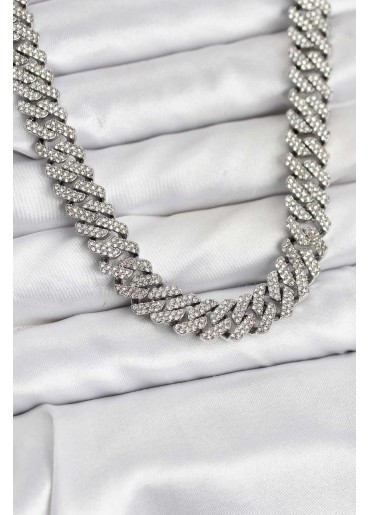 Erb Pirinç Cuba Chain Gurmet Model Kolye