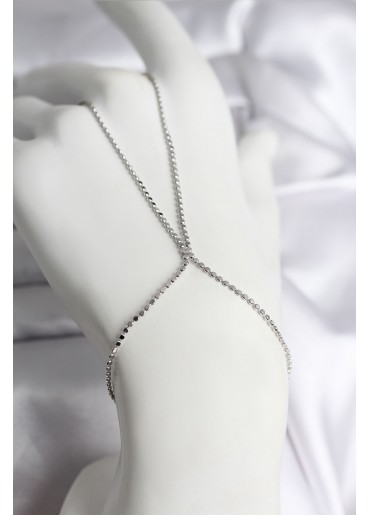 Erb 316L Çelik Gümüş Renk Ezme Zincir Model Kadın Şahmeran