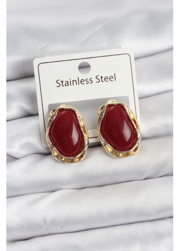 Erb Beyaz Damla Model Pirinç Vintage Kadın Küpe