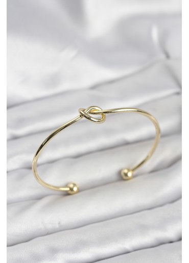 Erb Düğüm Model Pirinç Gold Renk Kadın Bileklik