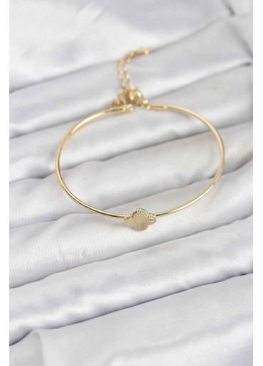 Erb Yonca Model Gold Renk Kadın Bileklik