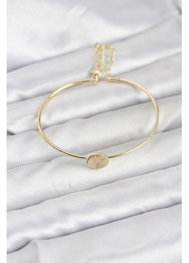 Erb Gold Renk Pirinç Model Kadın Bileklik