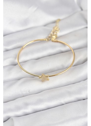 Erb Yıldız Model Gold Renk Kadın Bileklik