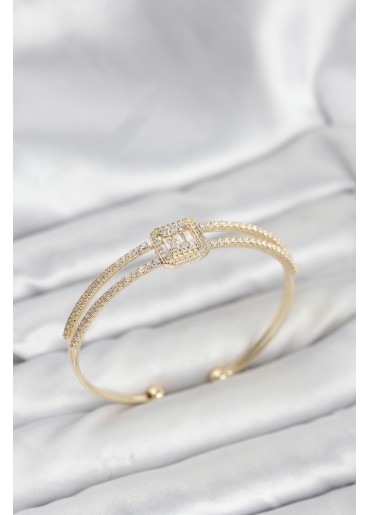 Erb Pirinç Gold Renk Baget Model Kadın Bileklik