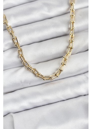 Erb Gold Renk Pirinç Tifani Model Kadın Kolye