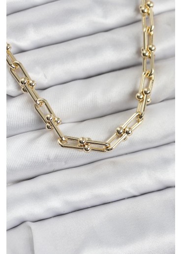 Erb Pirinç Gold Renk Tifani Model Kadın Kolye