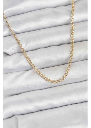 Erb CM Gold Renk Pirinç Halkalı Model Kadın Kolye